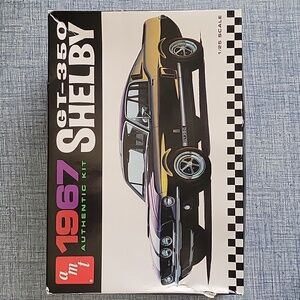 GT 350 Shelby 1967 Model Kit. Open Box. Partial Assembly of Engine / Suspension